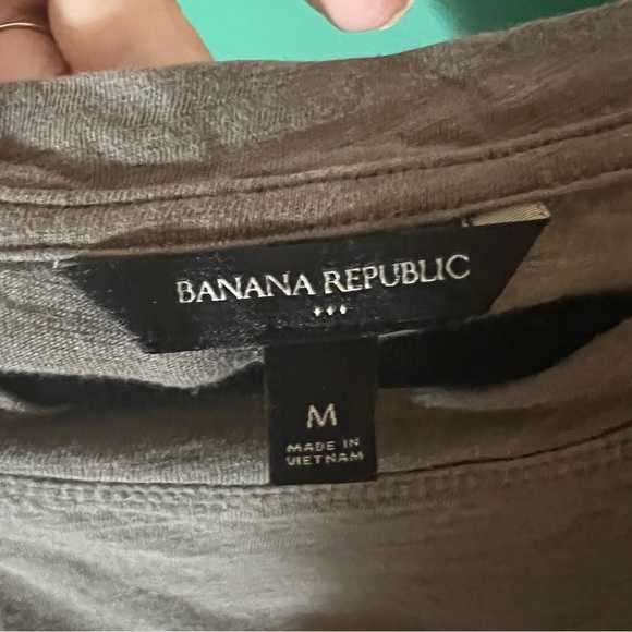 Banana Republic Olive Green T-Shirt Dress- size medium - Picture 3 of 3